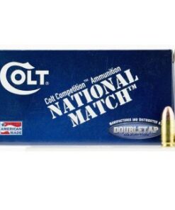 Colt DT Defense, National Match 124 gr Full Metal Jacket 9mm Ammo, 50/box – 9M124FMJCT